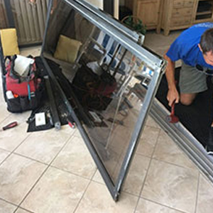 sliding glass door frame repair Fort Bragg